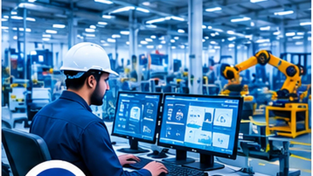 Manufacturing facility using industrial computers and network systems